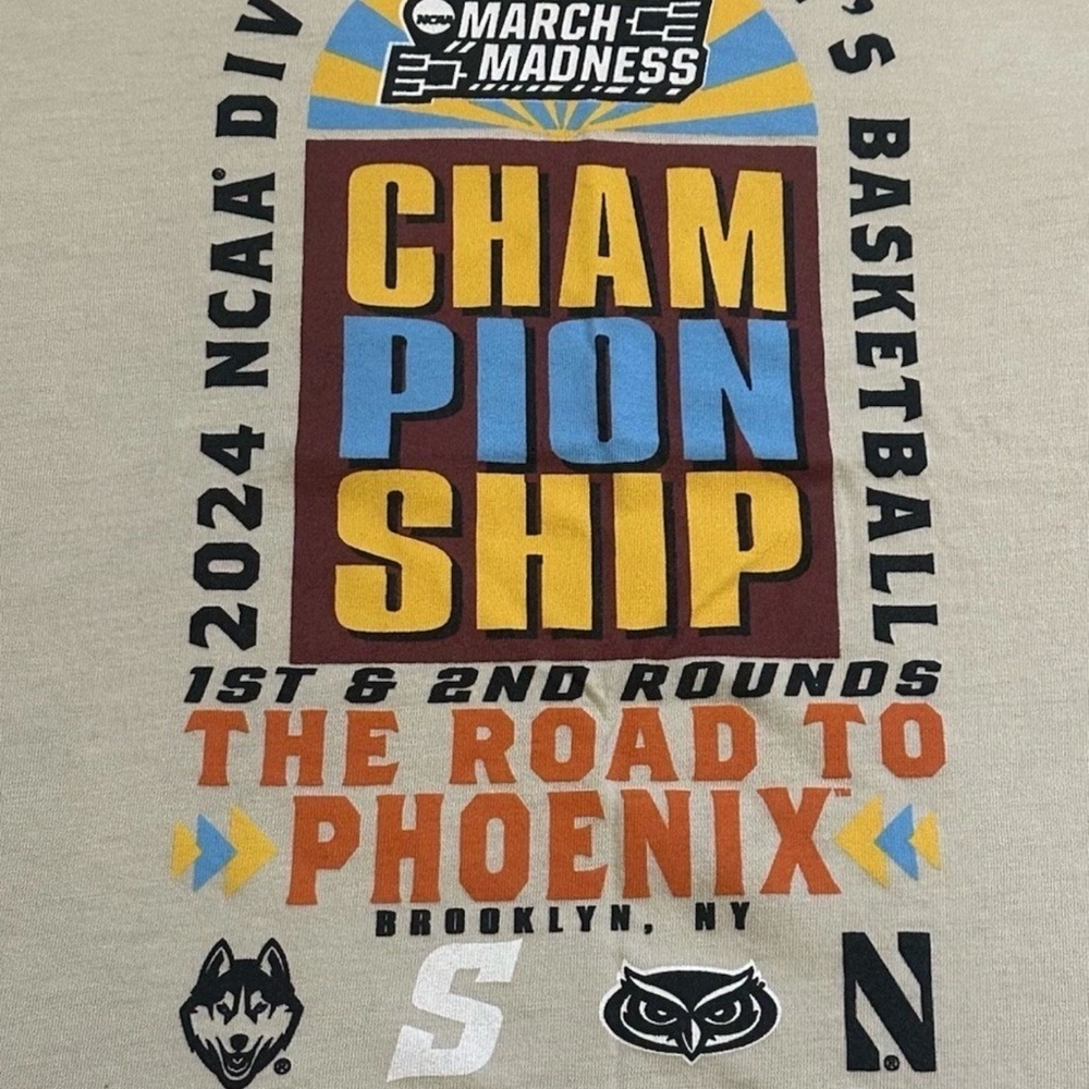 NCAA March Madness Tournament Shirt Men’s Medium Rare 1st/2nd Round Graphic Tee - Picture 2 of 4